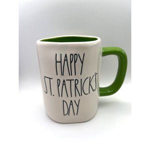 BRAND NEW 2023 Rae Dunn ST. PATRICK'S Day Mug w/Leprechaun and Green Handle
